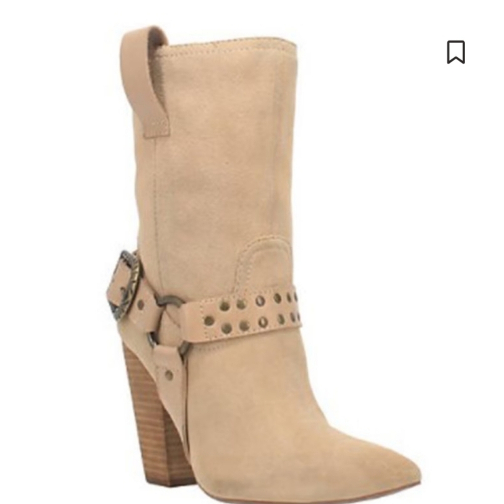 dingo Dancing Queen Heeled Boots Sand